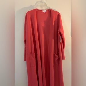 LuLa Roe Long  Rose color cardigan
